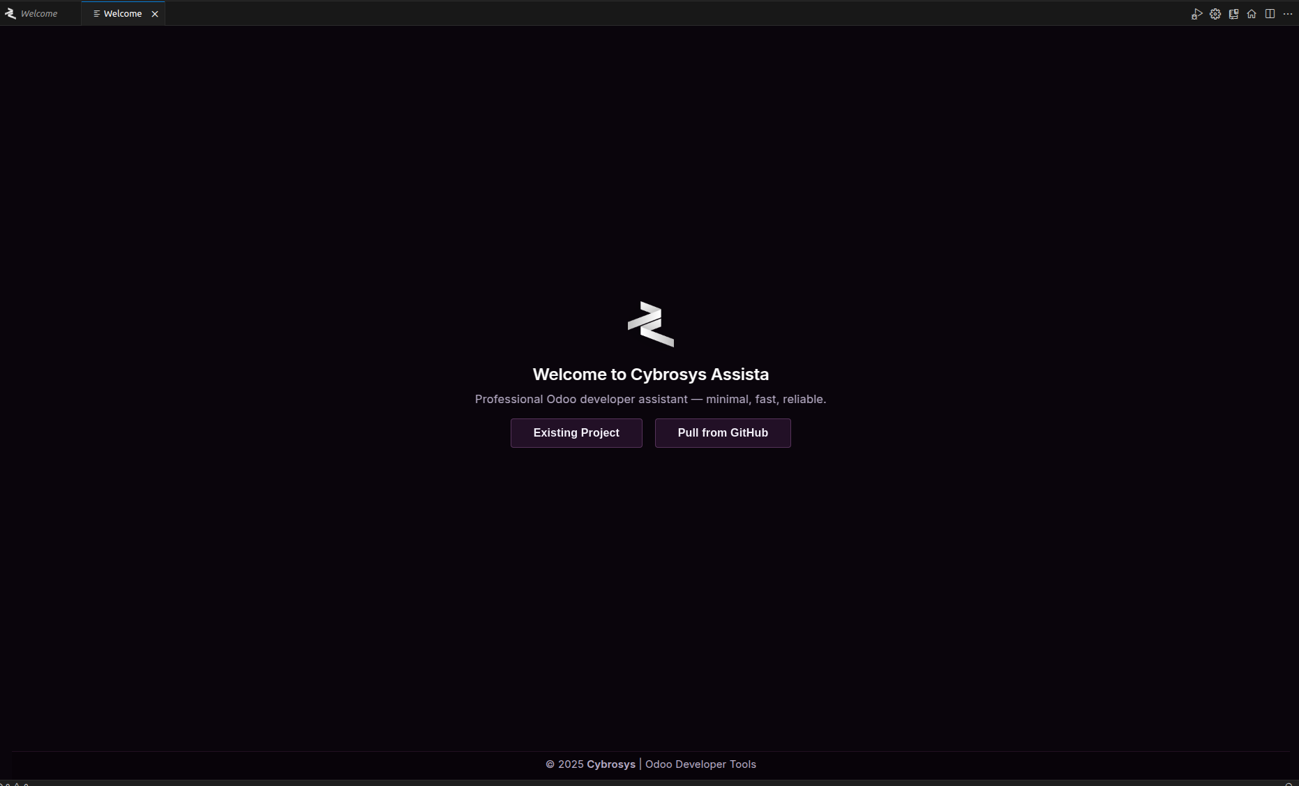 Welcome Screen